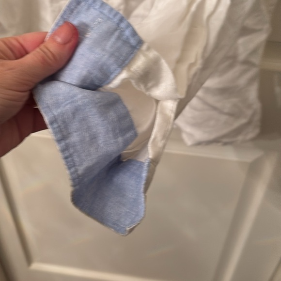 Alan Flusser 100% linen white shirt in XL - Picture 5 of 5